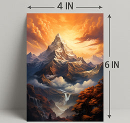 Majestic Mountain Sunrise Poster