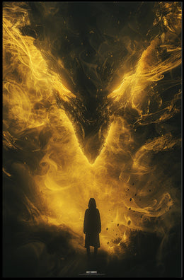 Mystical Vortex: Hooded Figure Fantasy Poster PosterGoat