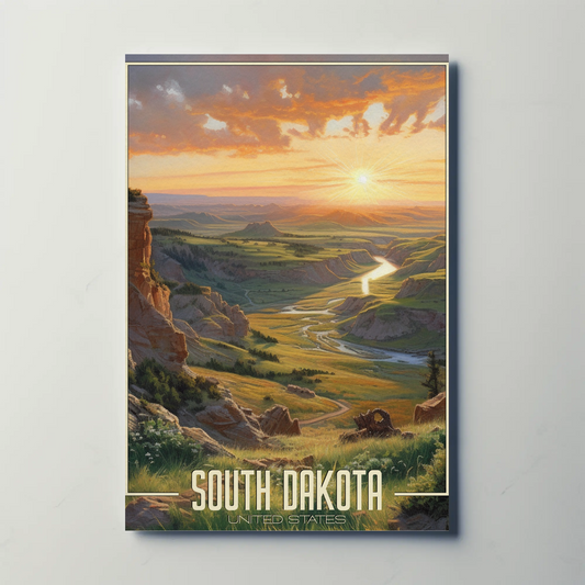 Vintage Poster - South Dakota United States
