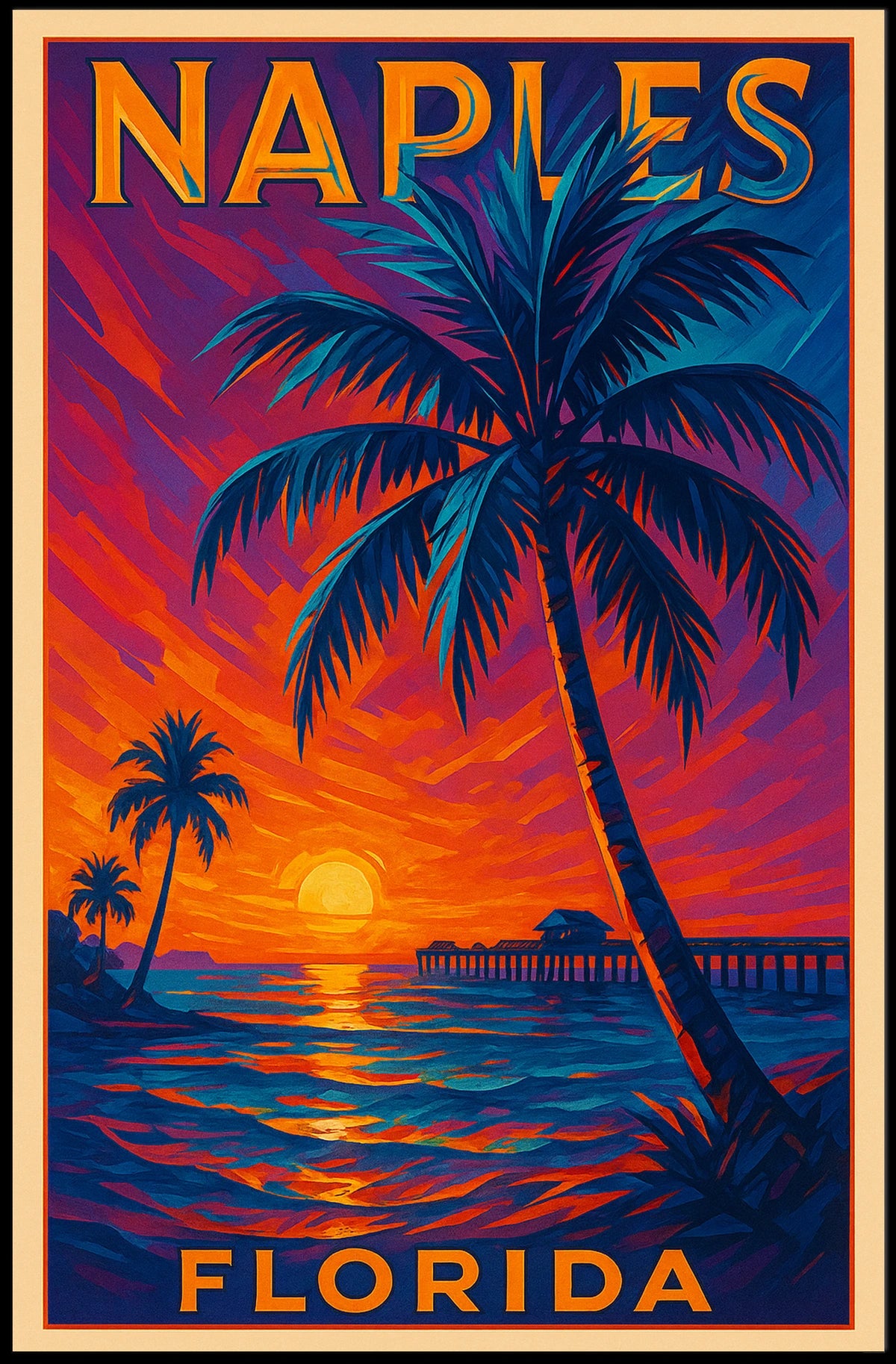 Naples, Florida Sunset Poster