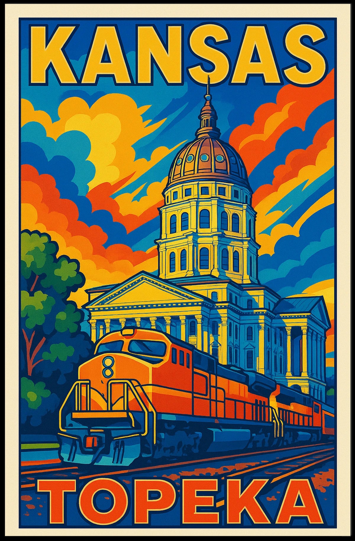 Kansas Topeka Poster