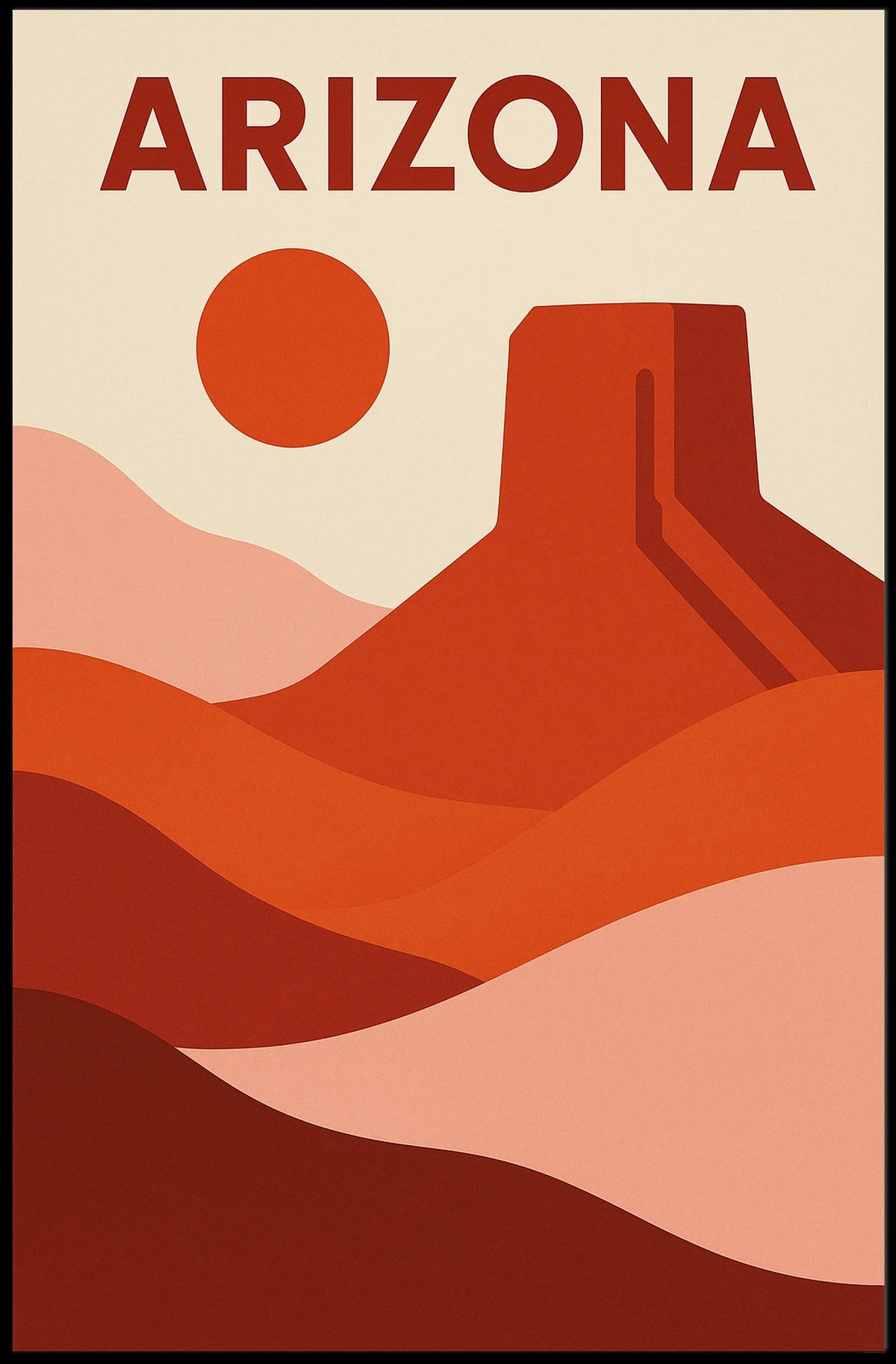 Arizona Desert Landscape Poster