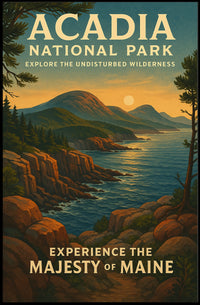 Acadia National Park Scenic Beauty Travel Poster