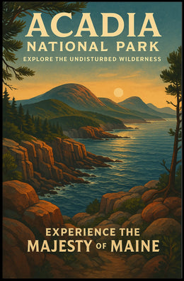 Acadia National Park Scenic Beauty Travel Poster