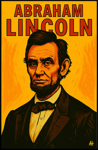 Abraham Lincoln American History Vintage Portrait Poster