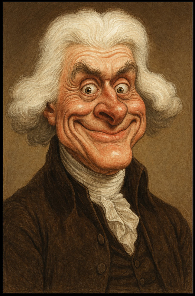 Thomas Jefferson Caricature Poster