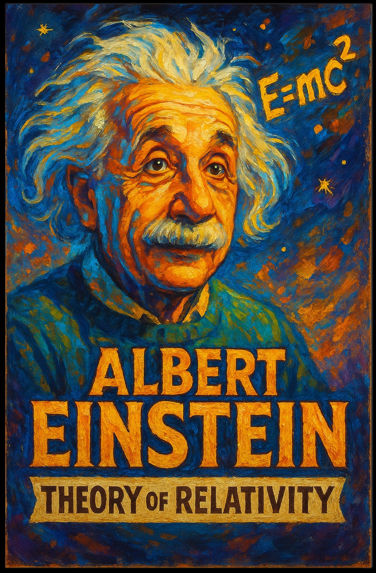 Albert Einstein Theory Of Relativity Poster