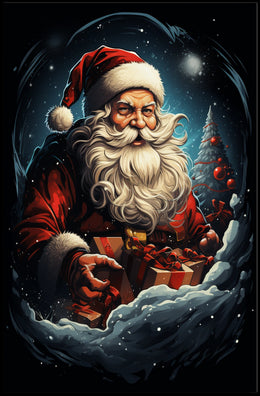 Santa Claus In Winter Wonderland Poster