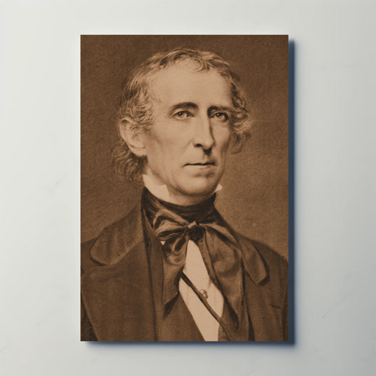 John Tyler 10th President Sepia Photo