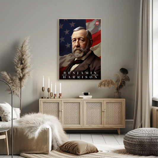 Benjamin Harrison 23rd President Of The United States Portrait