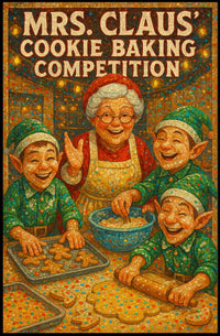 Mrs. Claus Cookie Baking Competition Poster
