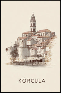 Korčula A Timeless Cityscape Poster