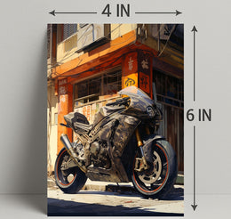 Urban Motorcycle Adventure Poster PosterGoat