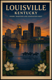 Louisville, Kentucky Where Tradition and Innovation Meet Poster