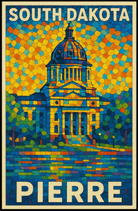 South Dakota Capitol In Pierre Poster