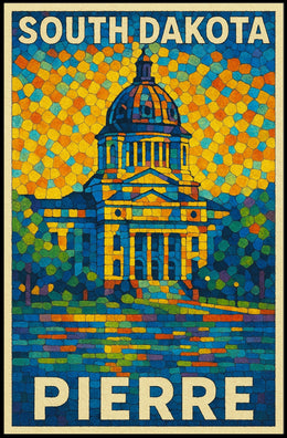 South Dakota Capitol In Pierre Poster