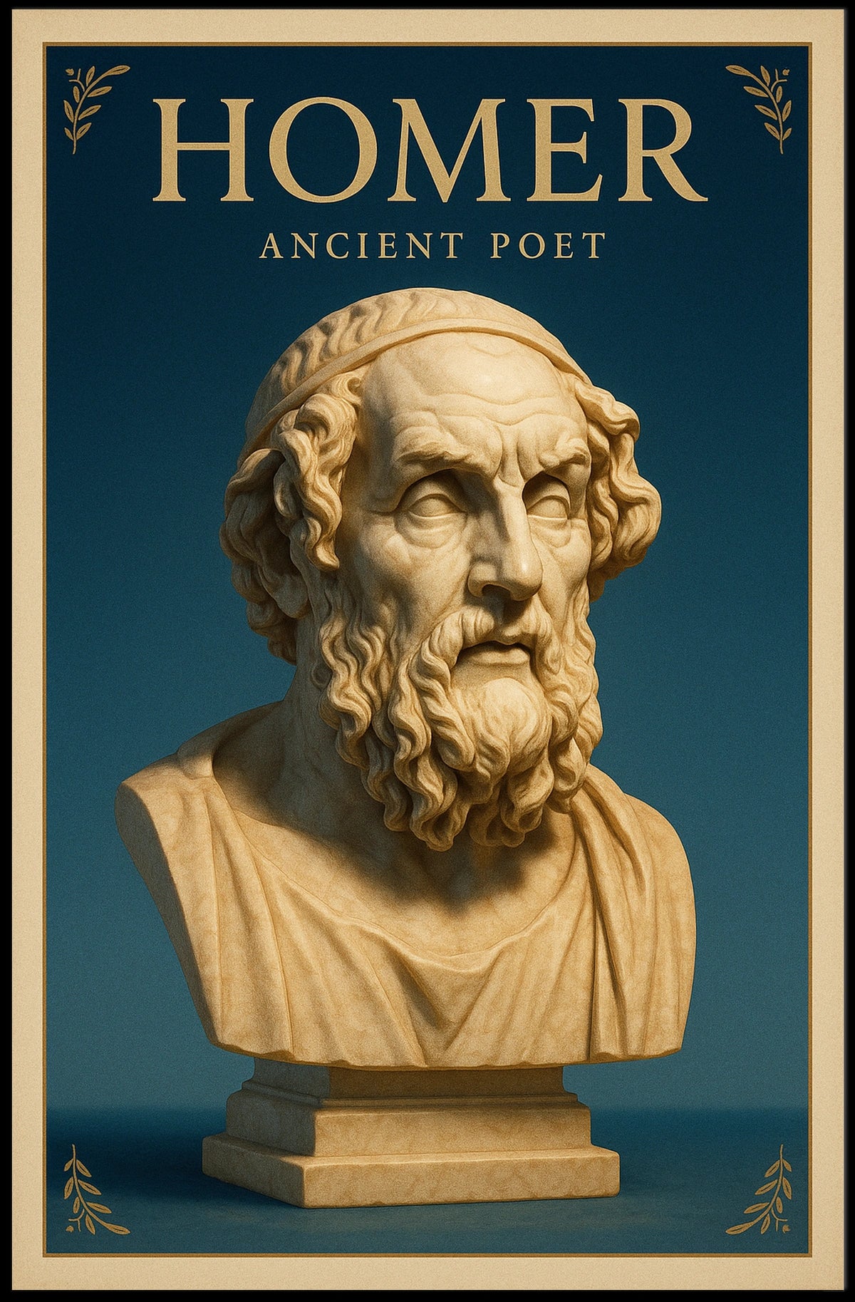 Homer Ancient Poet Poster