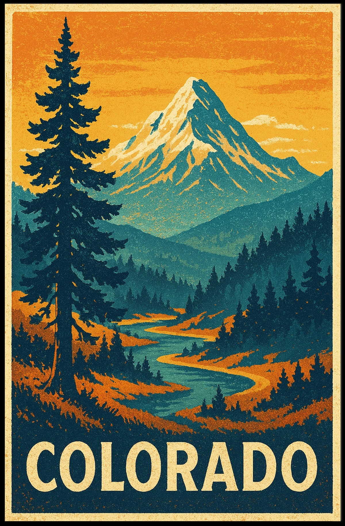 Majestic Colorado Landscape Poster