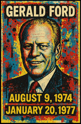 Gerald Ford Presidential Tenure Poster