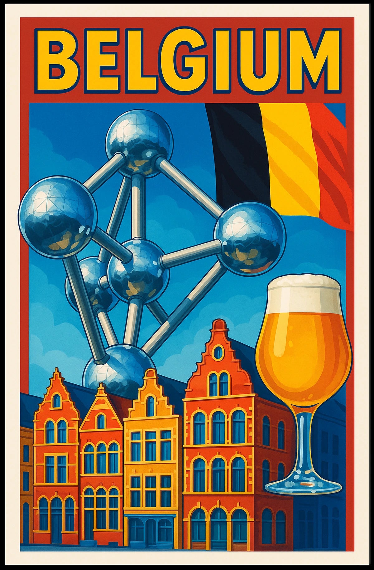 Belgium A Cultural Mosaic Poster