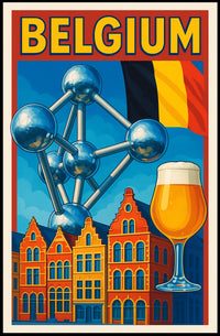 Belgium A Cultural Mosaic Poster