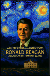 Ronald Reagan 40th President of the United States Presidential Masterpiece Series Poster