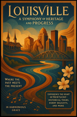 Louisville A Symphony of Heritage and Progress Poster