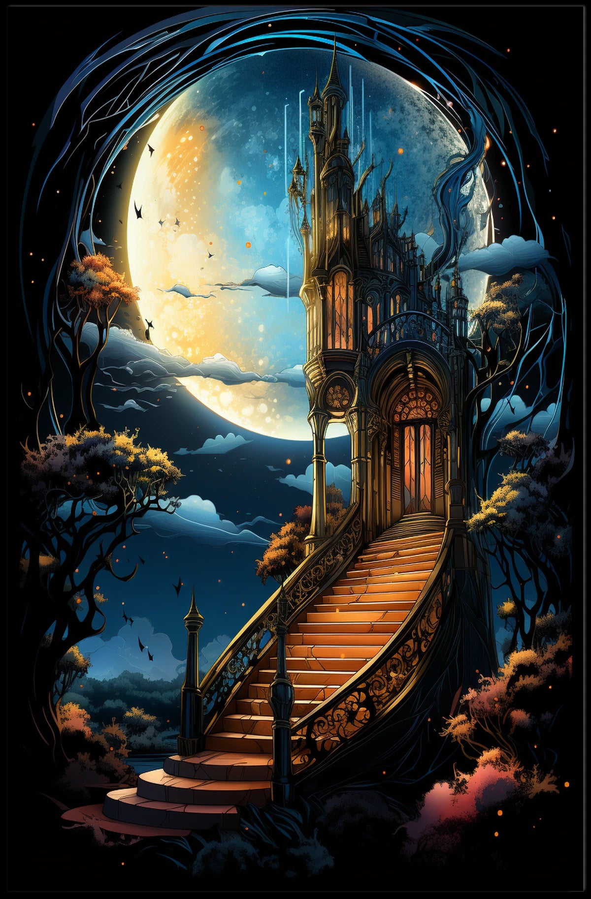 Moonlit Castle of Dreams