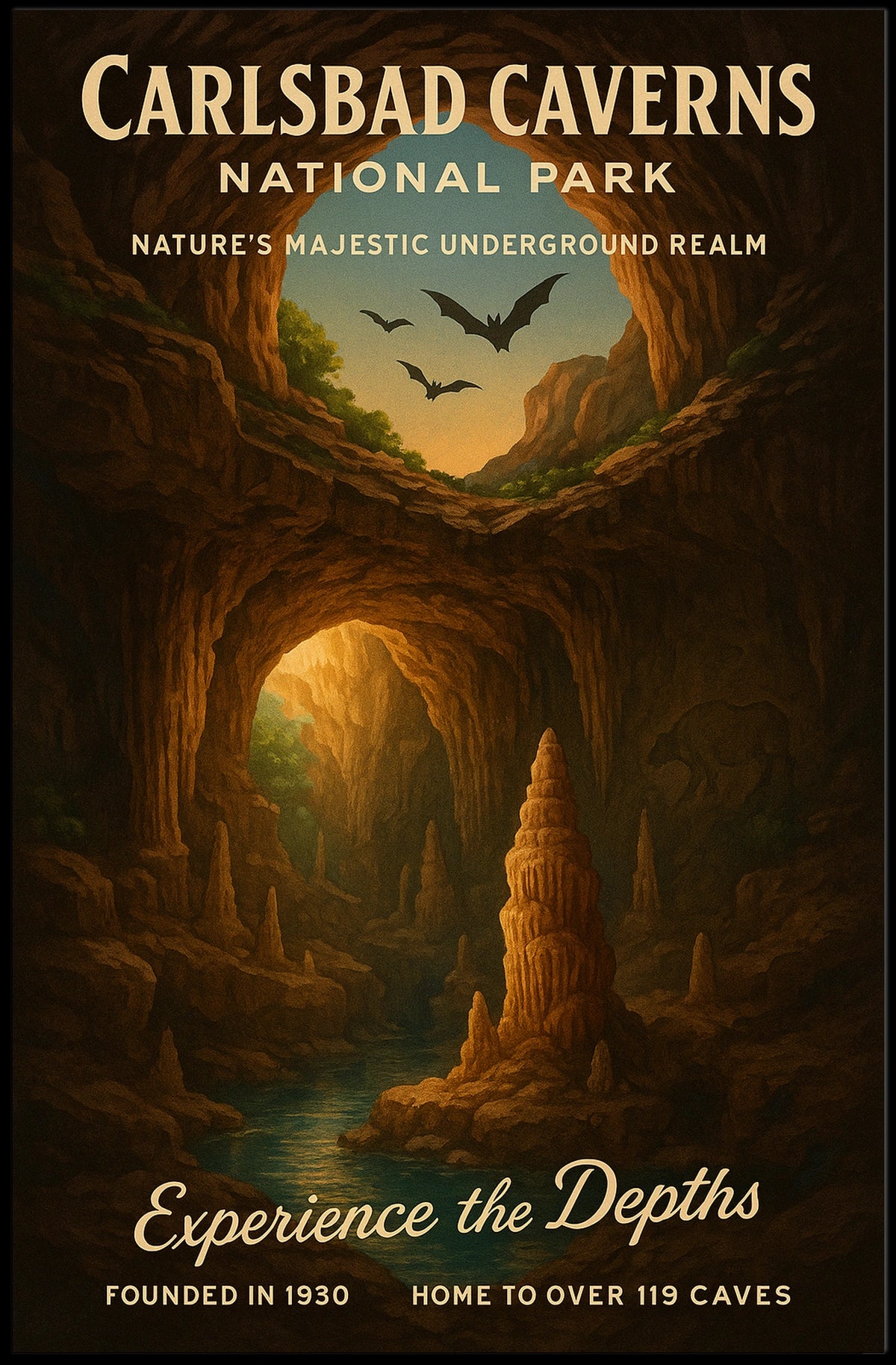 Carlsbad Caverns National Park Poster