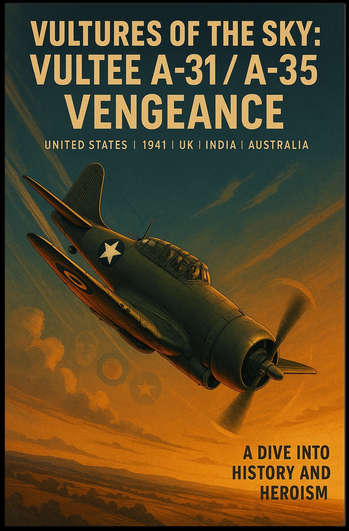 Vultures Of The Sky Vultee A-31A-35 Poster