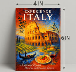 Experience Italy Poster PosterGoat