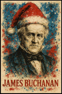 James Buchanan 15th President of the United States Christmas SeriesPoster