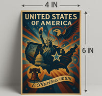 United States of America E Pluribus Unum Poster PosterGoat