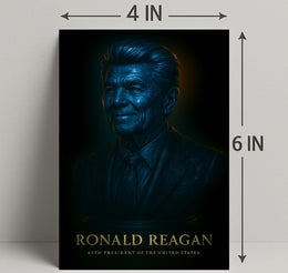 Ronald Reagan Vintage Poster Wall Art PosterGoat