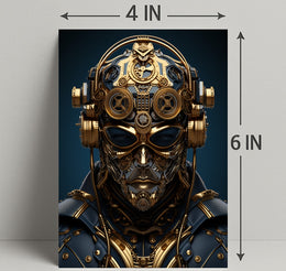 Steampunk Cyborg Poster PosterGoat