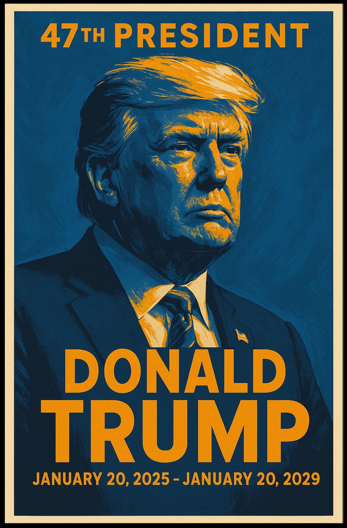 Donald Trump 47th President Poster