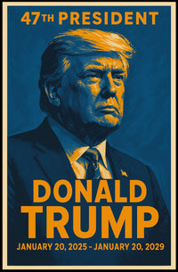 Donald Trump 47th President Poster
