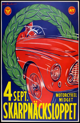 Skarpnäcksloppet Motorcykel and Midget Race Poster