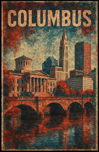 Columbus Cityscape Poster