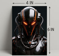 Futuristic Cyborg Sentinel Poster PosterGoat
