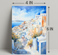Santorini Serenity Poster