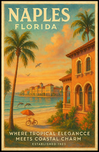 Naples, Florida Tropical Elegance Poster