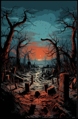 Twilight Cemetery Poster