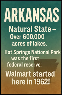Arkansas The Natural State Poster