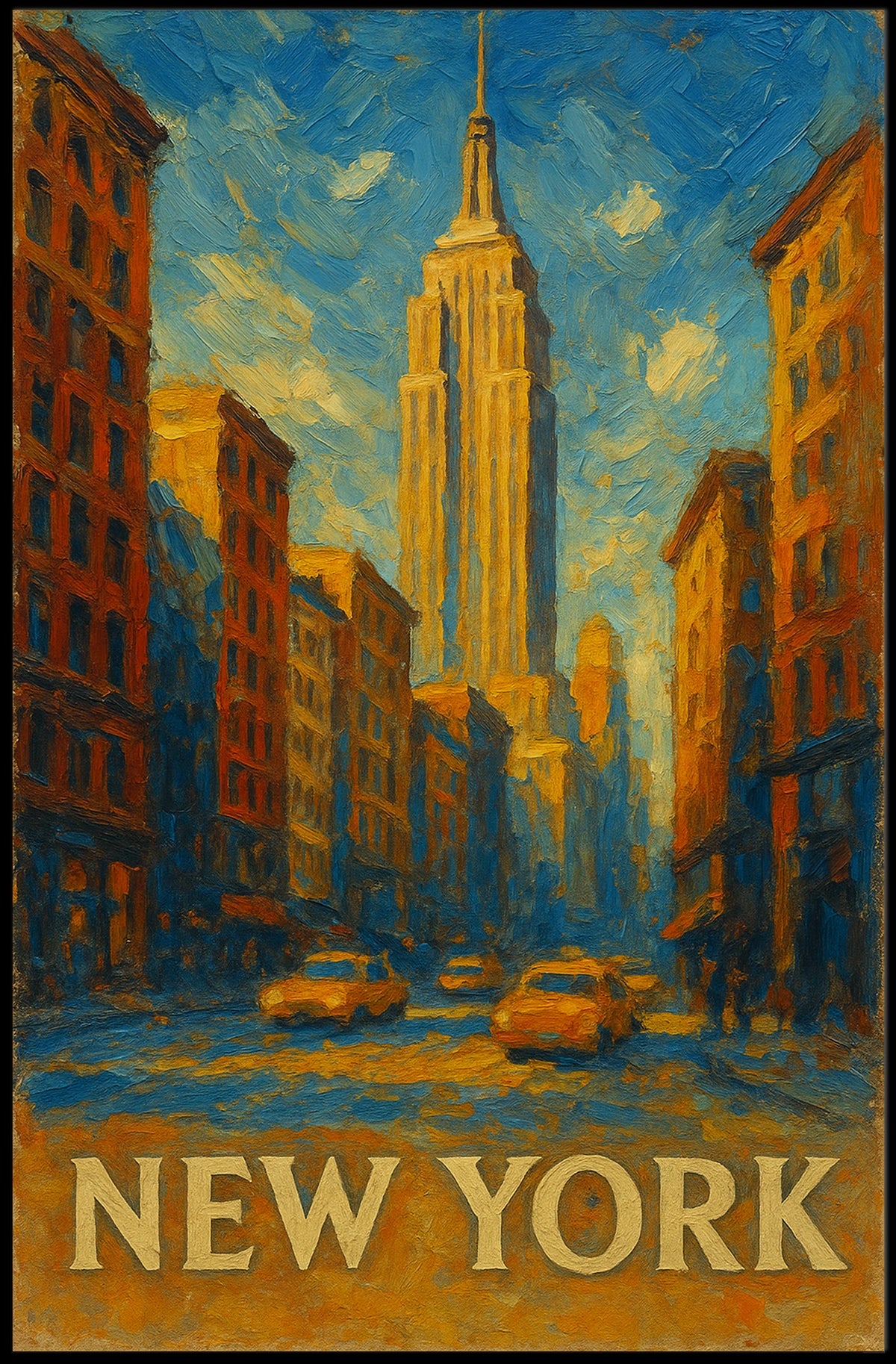 New York Cityscape Poster