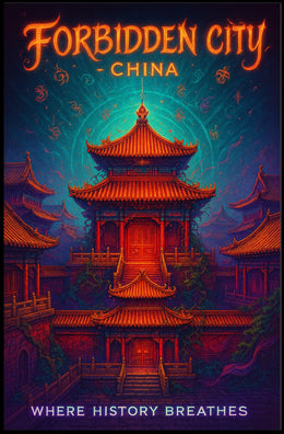 Forbidden City Enchantment in Cultural or Heritage Poster