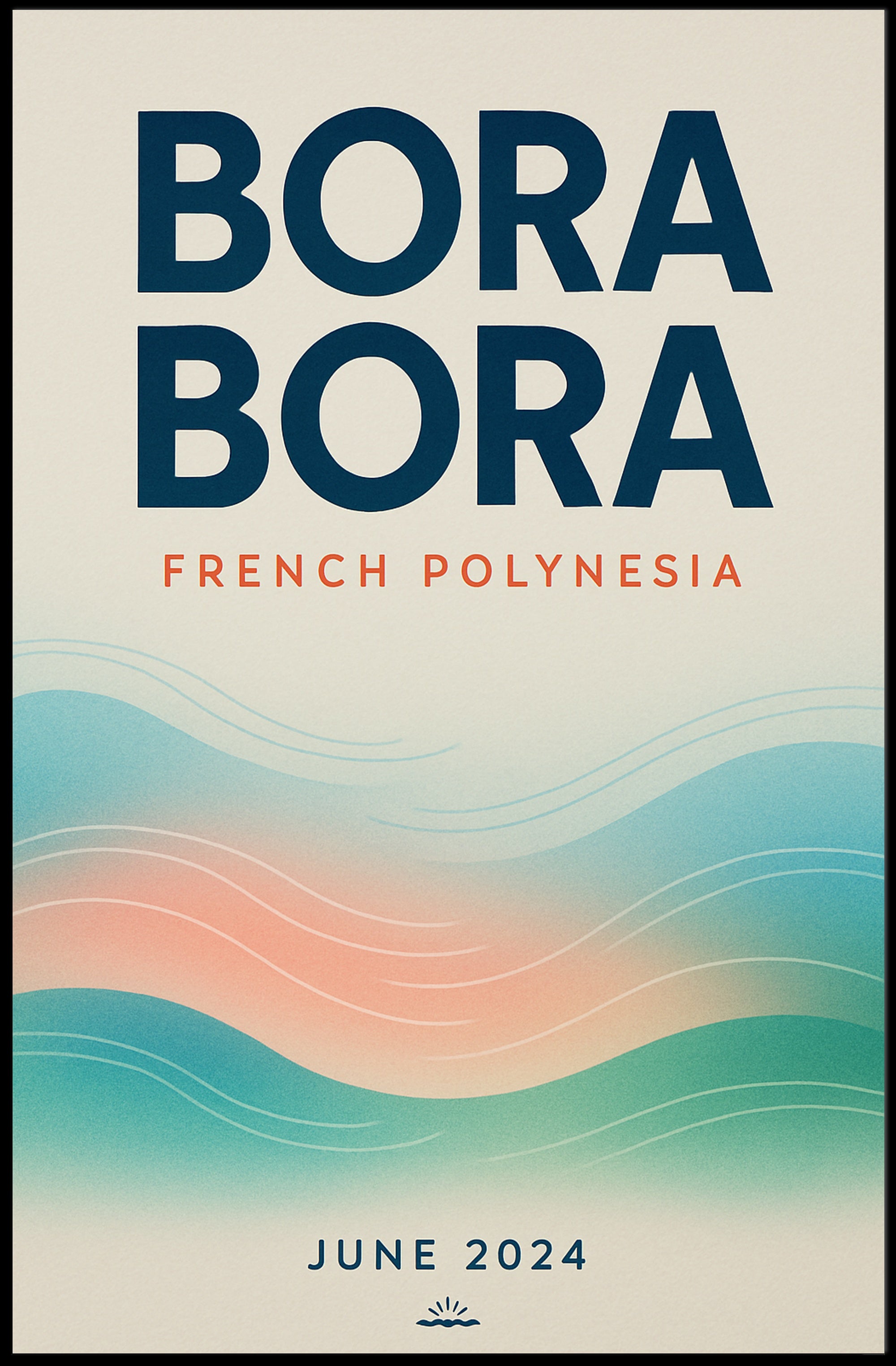 Bora Bora Travel Poster PosterGoat