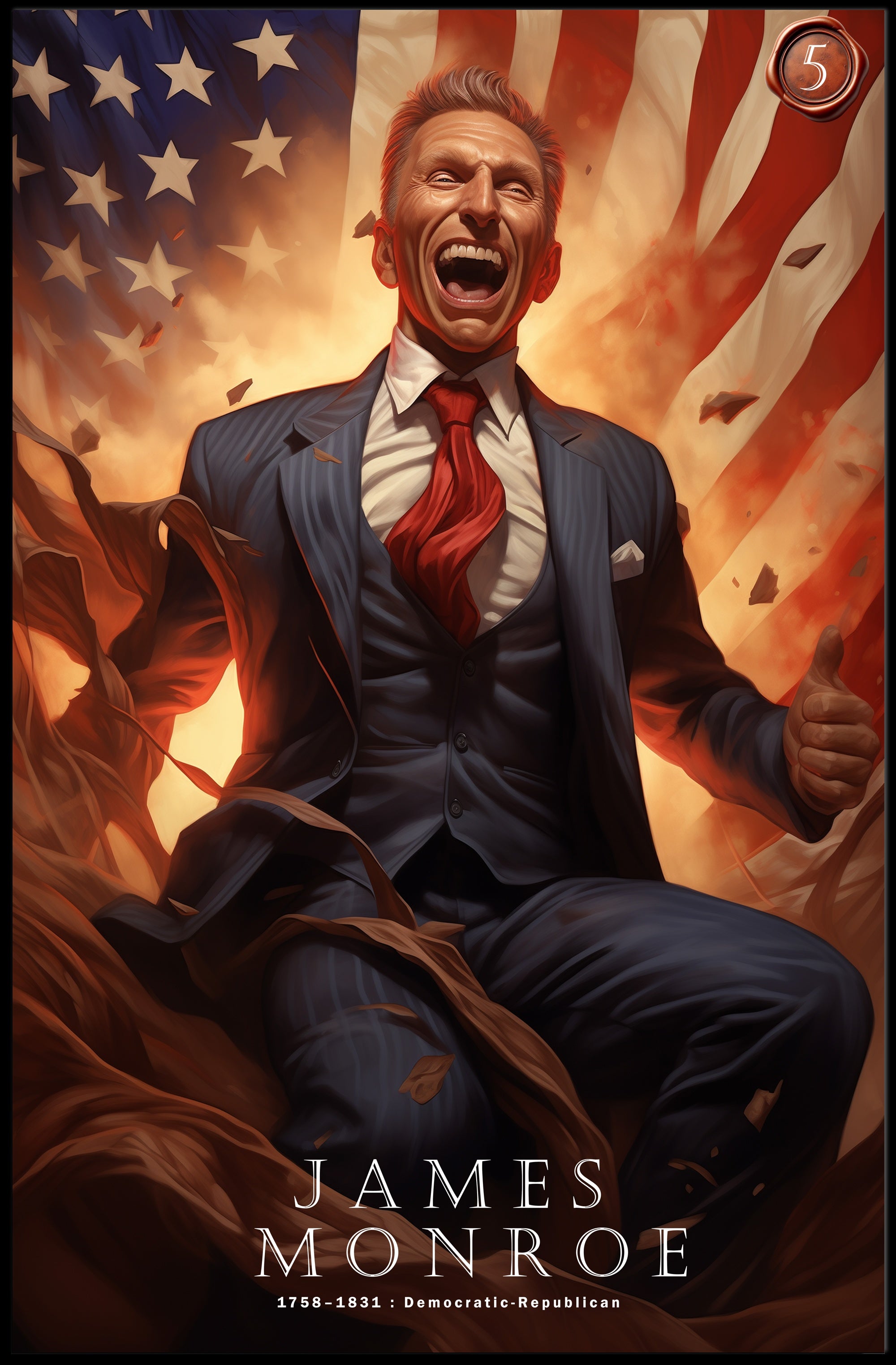 James Monroe: A Patriotic Legacy Poster