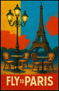 Fly To Paris Poster