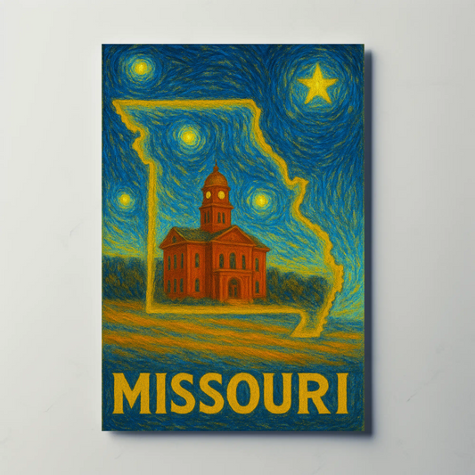 Missouri Starry Night Poster